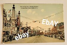 OLD New York City Coney Island Surf Ave Luna Park Mardi Gras Vintage Postcard Z3 picture