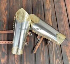 18 Ga Bracers Pair Of Arm Armor Set Knight SCA LARP medieval Hand Protection picture