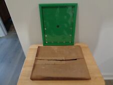 TEXACO OIL COMPANY GREEN PLASTIC RESTROOM PLEDGE SIGN FRAME NEW OLD STOCK 1956 picture