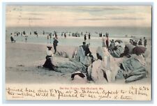1906 On The Rock's Old Orchard Maine ME Handcolored Posted Antique Postcard picture
