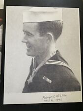 George Wahlen Medal Of Honor Iwo Jima Autographed 8x10 Picture Autograph  picture