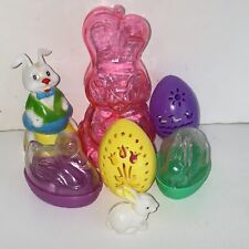 Vintage Hard Plastic Easter Toy and Candy Holder Lot picture