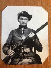 Civil War Confederate Soldier with rifle  tintype C1280RP picture