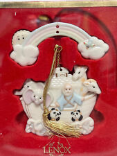 Christmas 1999 Lenox Annual Collectible Porcelain Noah's Ark Ornament, NEW picture