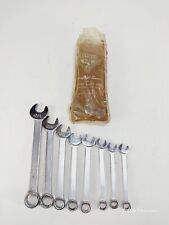Vintage INDESTRO Combination Wrench Set  USA Metric 8 Pc 47000-4 picture