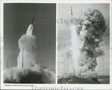 1968 Press Photo Firing of Sprint & Spartan Intercontinental Guided Missiles picture
