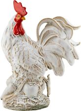 Quinn Large Rooster Figurine, White picture