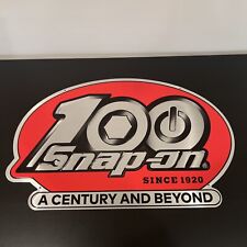 Snap-On Tools 100th Anniversary Red Special Edition Embossed Metal Tin Sign picture