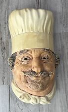Vintage Bossons Chalkware Chef Baker Head Wall Mount Kitchen Decor 1969 England picture