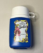 The World Of Barbie Roughnecks Blue Thermos 1973 8 oz picture