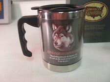 Wolf American Expedition IDEAMAN, Inc. Stainless Steel Travel Coffee Mug picture