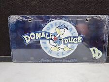 NEW AND SEALED Disney Donald Duck Vintage Metal License plate picture