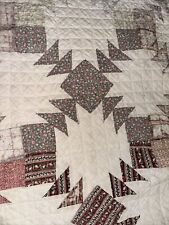 Vintage Cutter  Quilt feed sack 76x84 Damaged picture