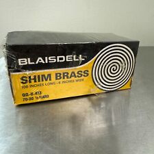 Vtg BLAISDELL Shim Brass 100 Inches Long 6 Inches Wide New / Sealed CBS 5 / 005 picture