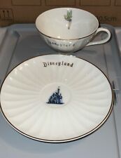Vintage 1960’s DISNEYLAND  CUP AND SAUCER  FEATURING THE CASTLE AND TINKER BELL picture