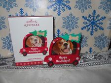 HALLMARK HAPPY HOWLIDAYS 2017 PHOTO HOLDER CHRISTMAS ORNAMENTS SPECIAL DOG picture