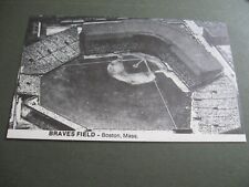 1974 Boston Brave's Field Stadium B&W TCMA Postcard picture