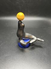 Vintage Circus Seal With Yellow Ball On Removable Stand Animal Figurine picture