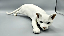 Large Royal Copenhagen Porcelain Creeping Cat Figurine Number 473 picture
