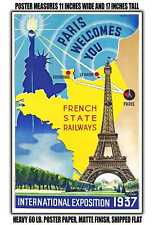 11x17 POSTER - 1937 Paris Welcomes You International Exposition 1937 picture