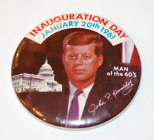 1961 JOHN F KENNEDY JFK INAUGURATION pin pinback button president political 1960 picture
