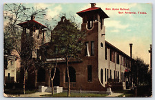 Original Old Vintage Outdoor Postcard Bon Avon School San Antonio Texas USA 1910 picture