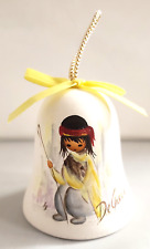 Ted DeGrazia Christmas Ornament Pottery Bell Vintage 1989 Gallery In The Sun picture