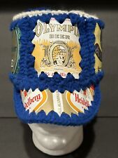 Vintage Crochet Handmade Knit Northwest Beer Can Hat picture