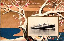 Vintage Postcard Japan Steamer Nippon Yusen Kaisha N.Y.K. S.S. Hiye Maru picture
