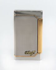 RARE Davidoff Gold Plated and Silver Gas Lighter Authentic picture