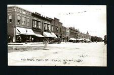 Osage Iowa IA c1920 RPPC Main Street Corner Drug, Bert Day, Bakery, Cafe, Autos picture