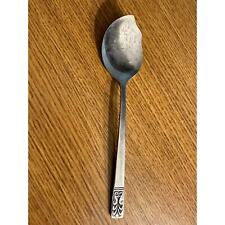 VINTAGE J.H. CARLYLE STAINLESS STEEL CAMEO JELLY SPOON MADE IN HONG KONG picture