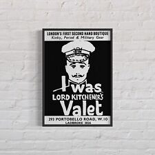 I WAS LORD KITCHENER’S VALET Original 1966 London Store Poster, Vintage Reprint picture