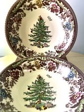 2 Spode Woodland Christmas Tree Grove Bowls ✨See Offer In Description✨ picture