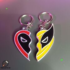 Deadpool and wolverine keychain set picture