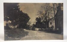Early RPPC Main Street Clarksville , New York Postcard picture