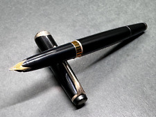 [Excellent] MONTBLANC No.14 Black GT Vintage PistonFiller Fountain Pen 18C 750/M picture
