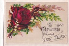 Lovely Victorian Trade Holiday Card - New Year Christmas-3.25x4.5 in picture