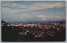 Portland and Mt St Helens Oregon OR Aerial View Postcard picture