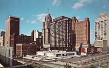 Postcard MI Detroit View from Roof Deck Parking Cobo Hall Vintage PC f8341 picture