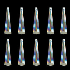10PC 3D Crystal Column Suncatcher Parts Chandelier Pendant Hanging Prism Glass picture