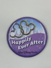 Happily Ever After Button Walt Disney World Pin Wedding Anniversary Honeymoon picture