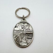 NIAGARA FALLS CANADA PEWTER KEYCHAIN FOB MADE IN CANADA SOUVENIER TRAVEL picture