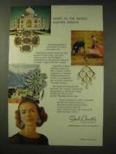 1968 Sarah Coventry Jewelry Ad - Senorita Earrings + picture
