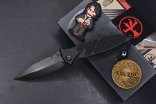 Microtech Sig. Socom Elite SHADOW Speapoint w/Plague Bead & John Wick Patch Set picture