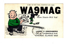 Ham Radio Vintage QSL Card     WA9MAG 1968 Chicago, Illinois picture