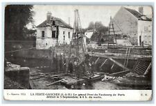 c1910 The Great Bridge Of The Faubourg La Ferté-Gaucher Paris Postcard picture