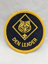 Vintage Boy Scout Den Leader Embroidered Iron On Patch 3
