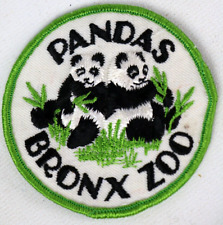 Vintage Bronx Zoo Patch Pandas Exhibit New 3