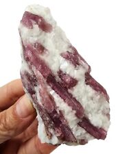 Pink Tourmaline Crystal in Quartz Natural Brazil 94 grams picture